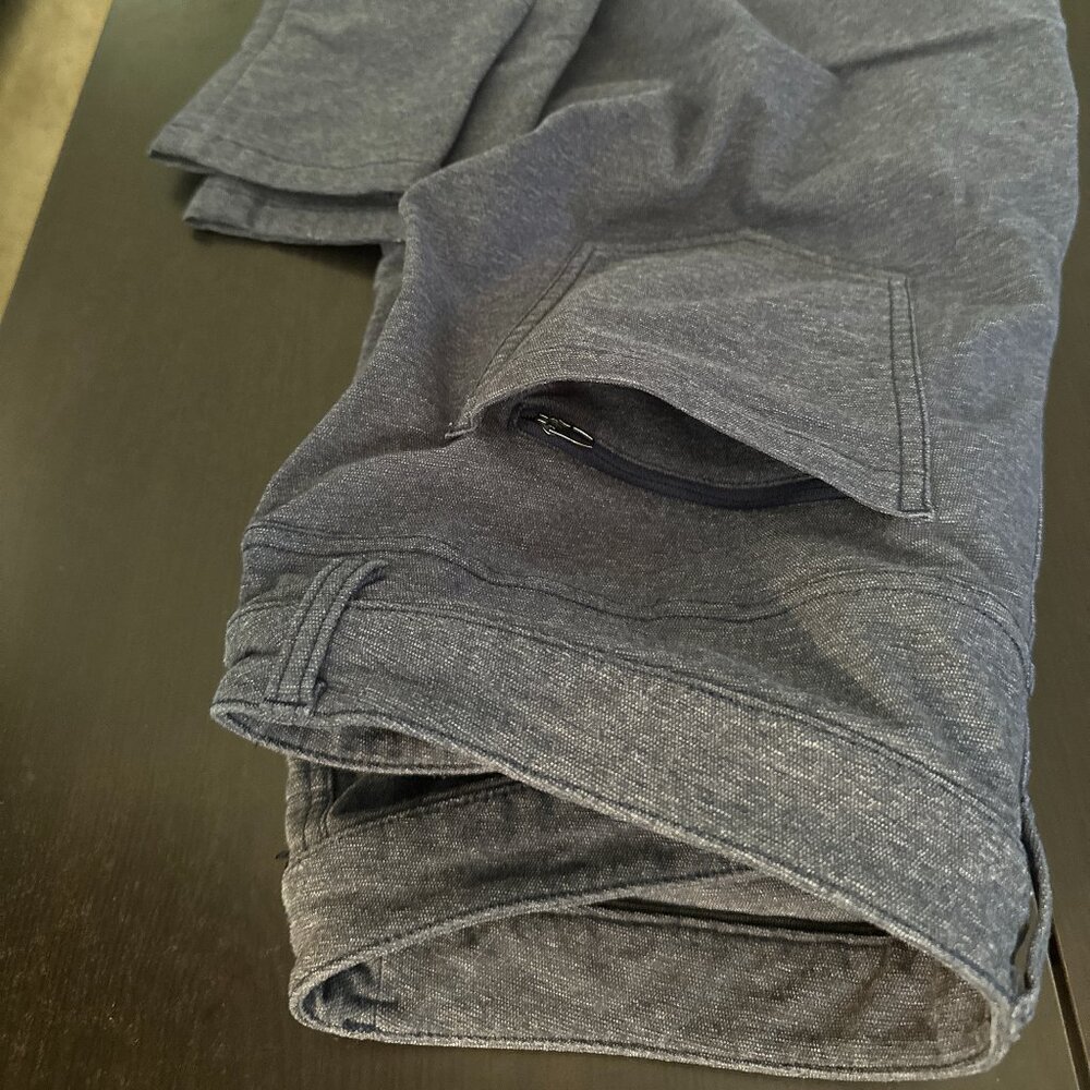 Men’s Lululemon ABC Pant Slim Tech Canvas 36x43 (TALL) Heathered Black - Picture 6 of 9